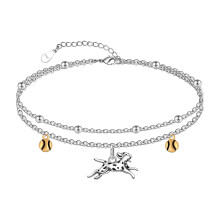 Ankle Bracelet 925 Sterling Silver Dog Anklet Dainty Layered Ankle Bracelet for Women Adjustable Animal Link Anklets Jewelry