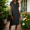Damen-Leinenkleid mit Rundhalsausschnitt und lockerer Passform 1
