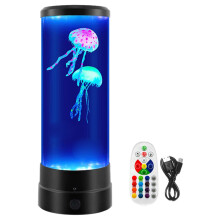 Lámpara LED redonda con forma de medusa que cambia de color (1 unidad)