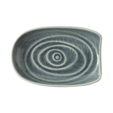 (Gray Blue) Ceramic Spoon Rest for Kitchen Utensils