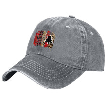 Unisex Retro Washed Christmas Hat – “It's The Most Wonderful Time of the Year” Print, Adjustable, Perfect for Xmas & NYE
