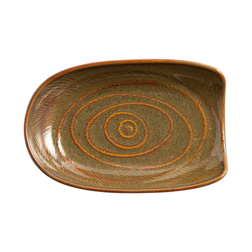 (Bronze Brown) Ceramic Spoon Rest for Kitchen Utensils