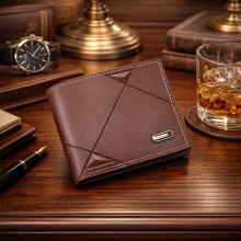 Slim Wallet for Men with Money Clip, Minimalist Bifold Mens Wallets with Credit Card Holder, PU Leather Men's Wallet Coin Purse