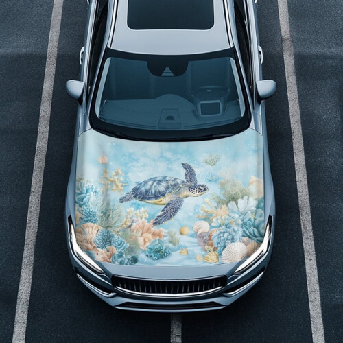 Sea Turtle Hood Cover Windproof Quick-Dry Polyester 1 Piece