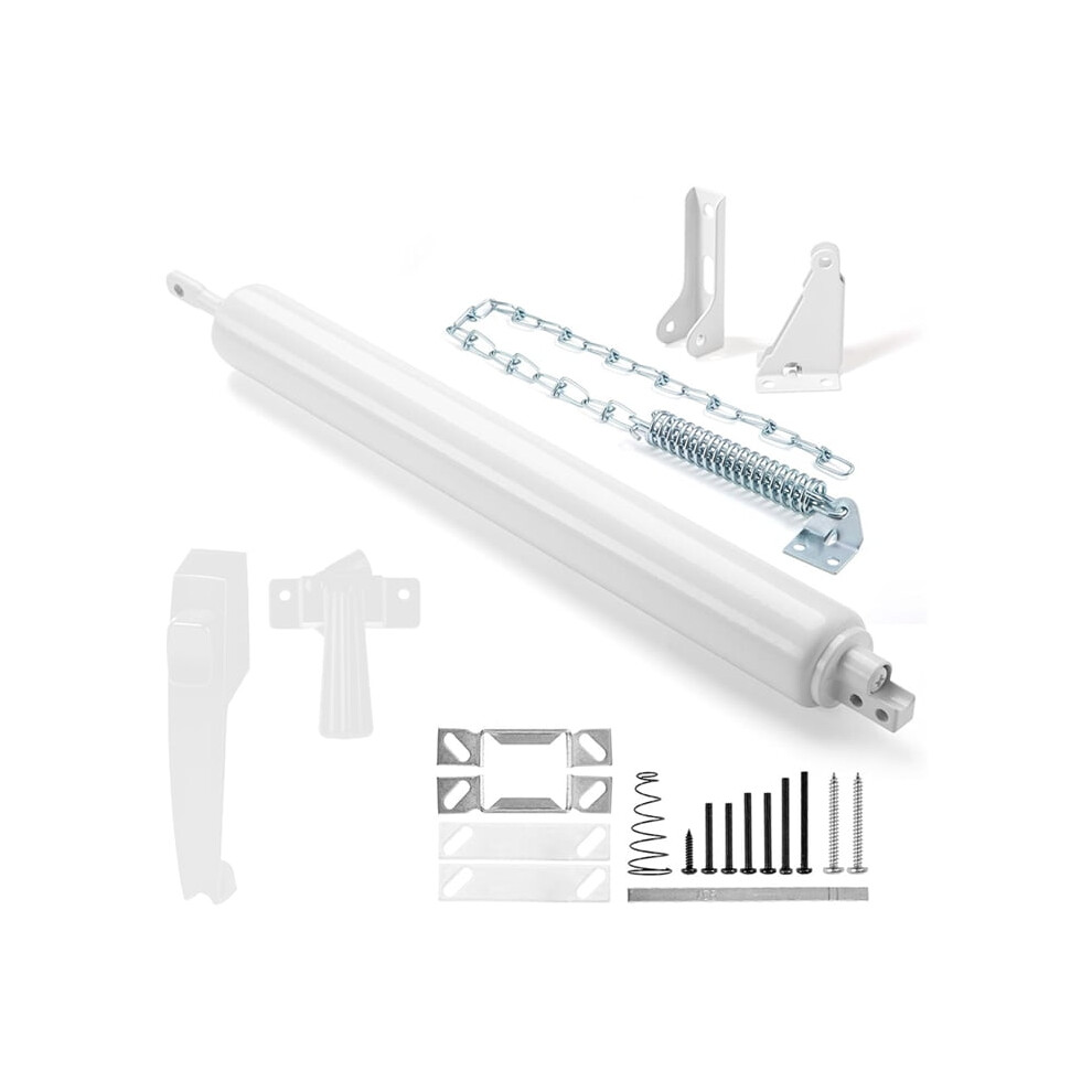 Screen And Storm Door Closer Kit With Push Button Latch 9455834370293