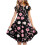 Mädchenkleid mit Blumenmuster, Volantärmeln und Taille 1