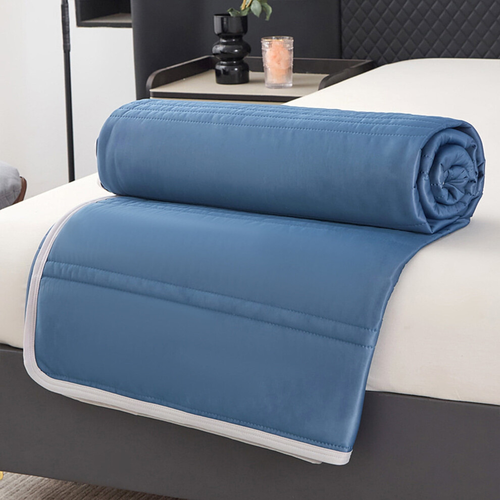 Quilts for Crib/Toddler Bed,Lightweight Quilt,Breathable Stain Protection Cooling Blankets for Summer,Cotton Quilt for Hot Sleepers,100x150cm,Navy