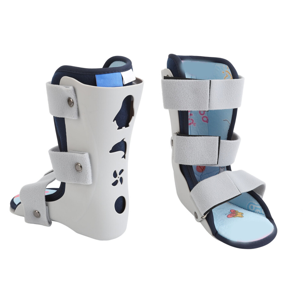 Kids Ankle Brace, Breathable Adjustable Walking Boot for Injured Left Foot M