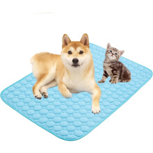 Summer Cooling Mat & Sleeping Pad – Water-Absorbing, Safe, Portable, Easy Clean for Pets/Kids/Adults (Blue, 28"x22")
