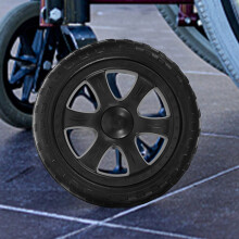 4Pcs Replacement Shopping Trolley Wheels Black Plastic for Supermarket Cart