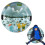 Inflatable Snow Sled Circle with Handles, Thickened Ski 1