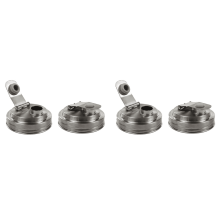 Roestvrijstalen schenktuitdeksels voor Mason Jars (4 stuks)