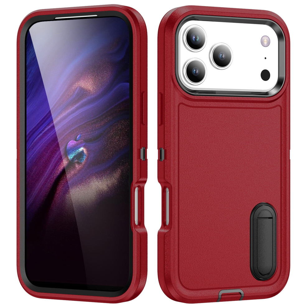 Kickstand Case For Compatible With Iphone 17 Pro Â Shockproof, Dropproof, Slim & Rugged, Pocket-Friendly, Anti-Fall With Built-In Stand 9085618906983