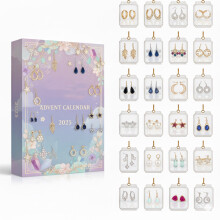 Calendrier de l'Avent 24 jours - Boucles d'oreilles de Noël DAMAI