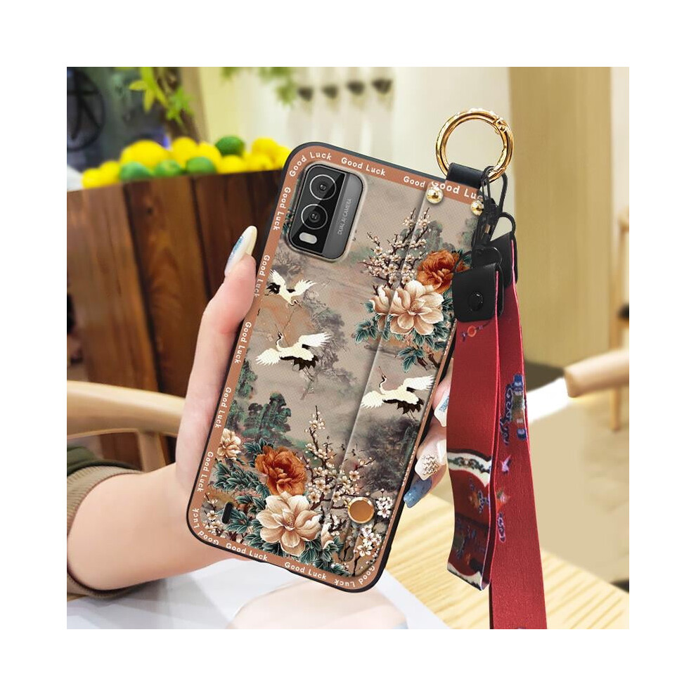 Phone Case For Nokia C210 Â Protective Silicone Case With Wristband, Kickstand, Anti-Dust & Anti-Knock, Compatible With Nokia C210 9558830182294