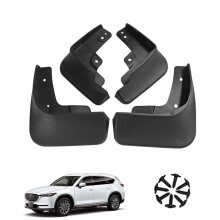 Mud Flaps Splash Guards Fit For Mazda CX-8 20017-2021, Car Fenders For Cars, Mud Guards,Front And Rear 4 Pieces Car Mudguards Wheel Dirt Flaps-Black