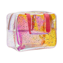 Pink Star Makeuptaske Klar Stor Vandafvisende 1 Stk.