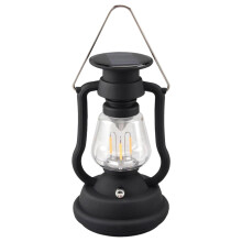 DAMAI Solcelledrevet Retro Lanterne Håndholdt Udendørs Flammeeffektlampe
