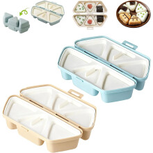 6-in-1 Triangular Rice Ball Mold, Non-Stick, Easy Demold, Perfect for Picnics & Sushi – Compatible with All Rice Types