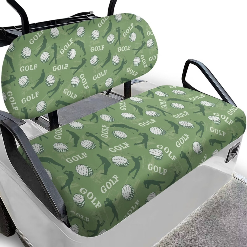 Funny Golf Cart Seat Covers With Cushion & Backrest Pad Â Elastic, Easy Install, Fits 2-Person Carts, Compatible With Ezgo, Club Car, Yamaha 9399596234366