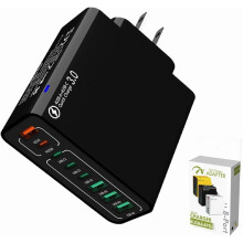 8-i-1 vattentät USB-snabbladdare med 4 USB-C och 4 USB