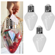 DAMAI DIY clear plastic ornaments jumbo 6 pcs