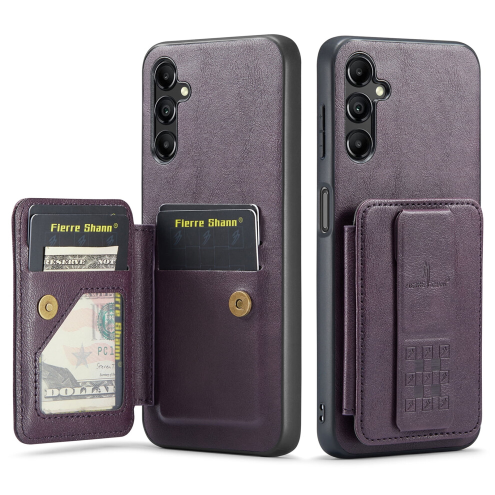 Compatible With Samsung Galaxy A16 5G Wallet Case Â Rfid Blocking, Kickstand, Wristband, Shockproof, Purple 9558830184762