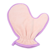 Haustier-Reinigungstuch Handschuh aus Faser, wiederverwendbares Badetuch für Katze und Hund, Pink, superabsorbierend