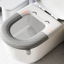 O-Shape Washable Toilet Seat Cover with Handle, Soft