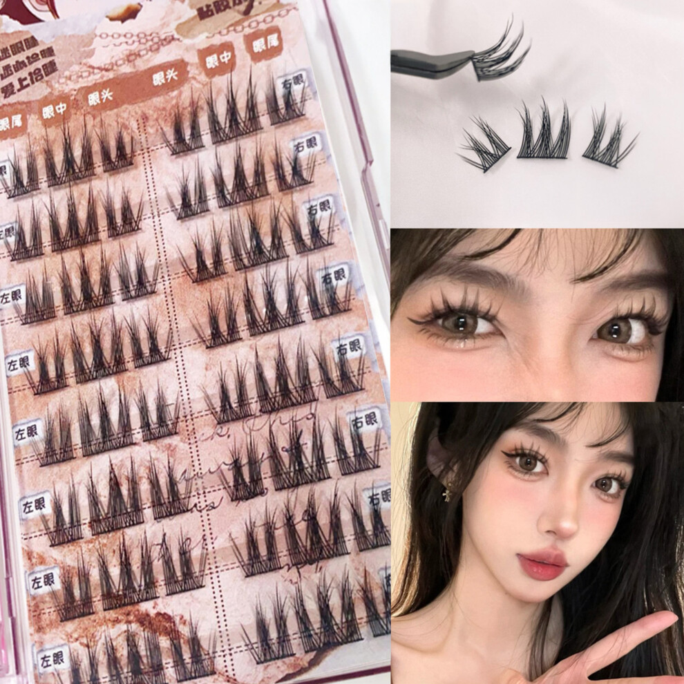 Dachuang Beauty (Tool) Reusable Black Strip Lashes - Ultra Light & Seamless