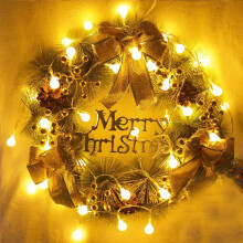 10-LED Christmas Lights, 5FT Colorful Ball String, Battery-Powered & Waterproof, Indoor/Outdoor Use – Compatible with Xmas Tree & Party Decor