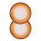 Finger Sponge Cup Plastic Orange 2 Pieces 1