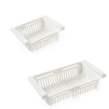 2PCS Refrigerator Organizers and Storage - Pull-Out Storage Bin for Eggs, Fruits & Vegetables