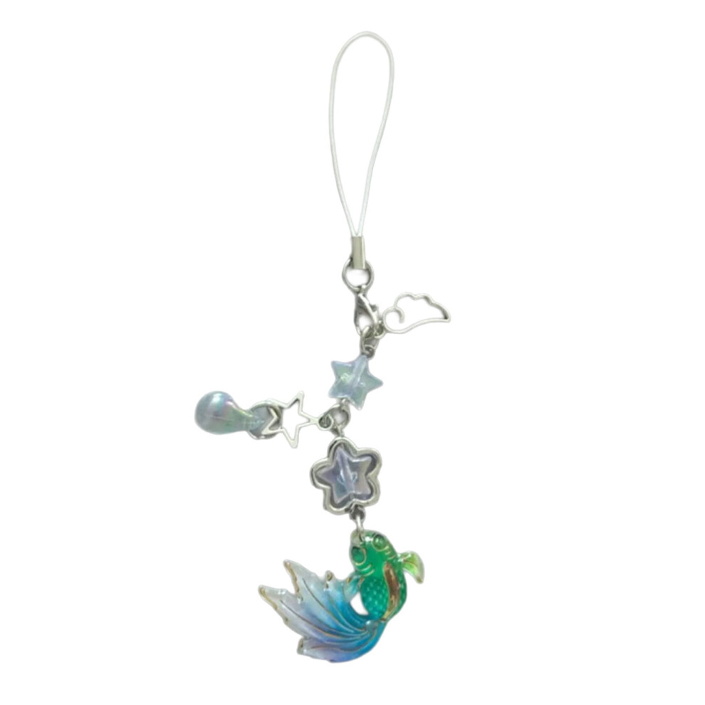 Vibranting Handmade Fish Star Bead Phone Charm Pendant Sturdy Acrylics Materials With Adjustable Length Designs 9558830182898