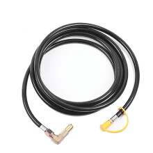 5ft Propane Hose POL to 1/4 Inch Inverted Male Flares Connects to 20lb or 30lb Tanks for Camping and Grill