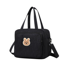 Portable Nylon Crossbody Bag – Adjustable Strap, Multipurpose Tote for Travel, Work, Diaper & Daily Use