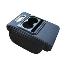 Car Center ole Armrest Pillow Auto Armrest Box Cushion Pad with Cup Ho U0B1