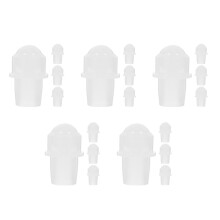 20Pcs White Roller Balls for 10Ml Essential Oil Bottles with 16Mm Neck