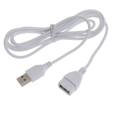 Cabo de extensão USB de 1,5 m (5 pés), macho para fêmea, para carregamento de ventiladores de teto e lâmpadas LED.