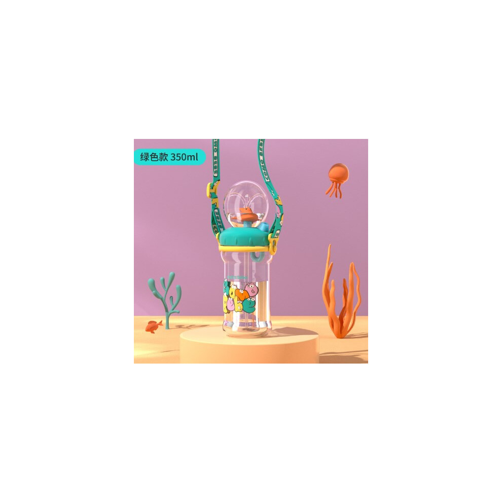 ( Whale Cup, 350Ml) Kids\' Leakproof Straw Cup - Brain Development Green Dachuang Beauty