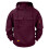 Men's Solid Long Sleeve Hooded Quarter-Zip Sweatshirt 1