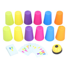 Stapeltassen-Spielset Bunte Baby-Spielzeug Bildungsfördernd Für Zwei Spieler 8 Stück