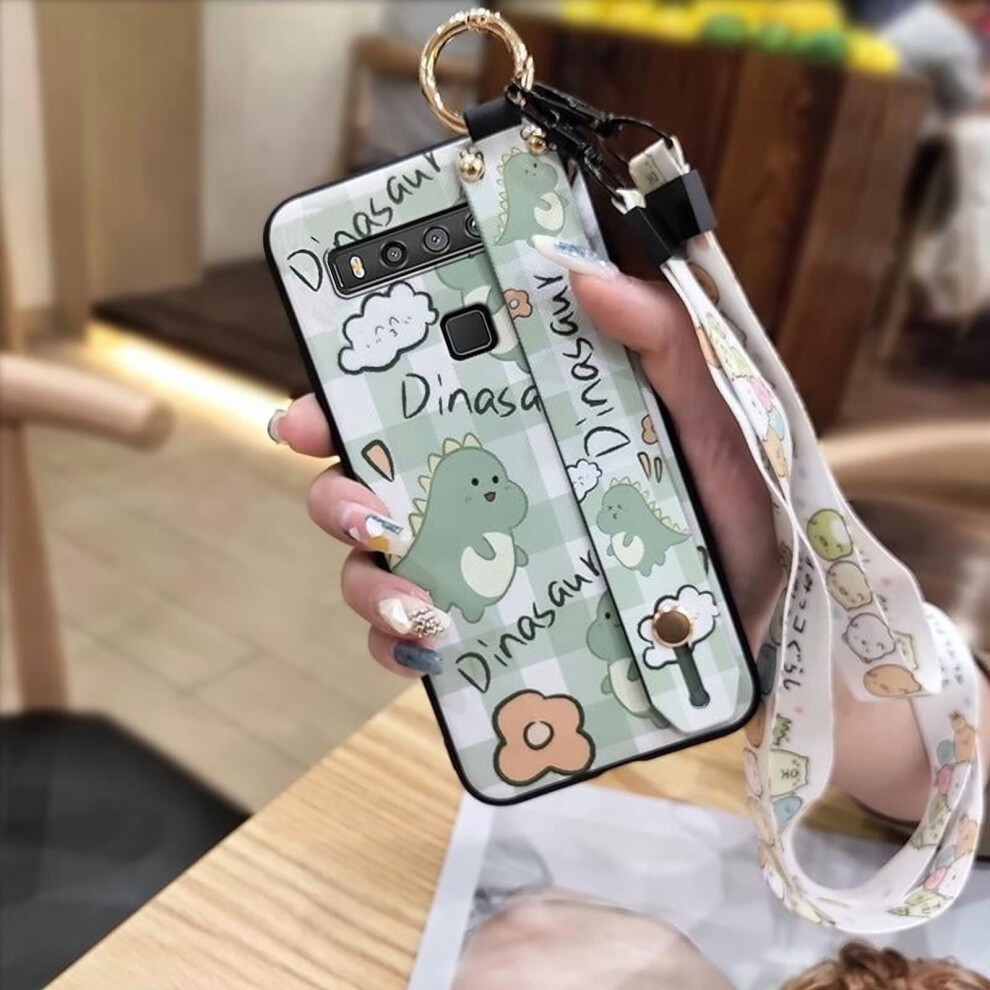 Phone Case Compatible With Tcl 10 5G Uw – Cartoon Design, Shockproof, Dust-Resistant, With Ring, Wristband, Kickstand & Lanyard 9482726335498