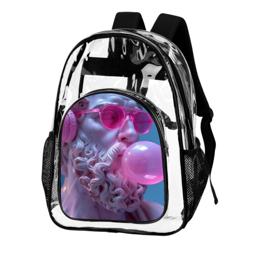 3D Printed Transparent Backpack for Comics & School – Waterproof, Multi-Functional, Back-to-School Gift 1