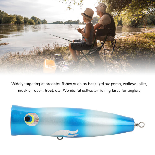 GT Popper Topwater-Köder 20 cm 7,9 Zoll 202 g Lindenholz 2