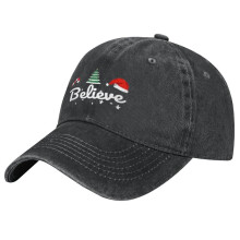 Unisex Retro Washed Christmas Hat,Merry Christmas Hat Christmas Baseball Cap,Adjustable Sun Hat,Perfect For Christmas New Year Celebrations