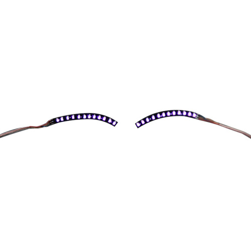 LED künstliche Wimpern hellviolett 3 cm 40 cm 150 mAh 1
