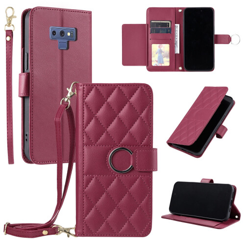 Wallet Case with Card Holder & Magnet for compatible with Samsung Galaxy Note9/Note8 – Leather 1