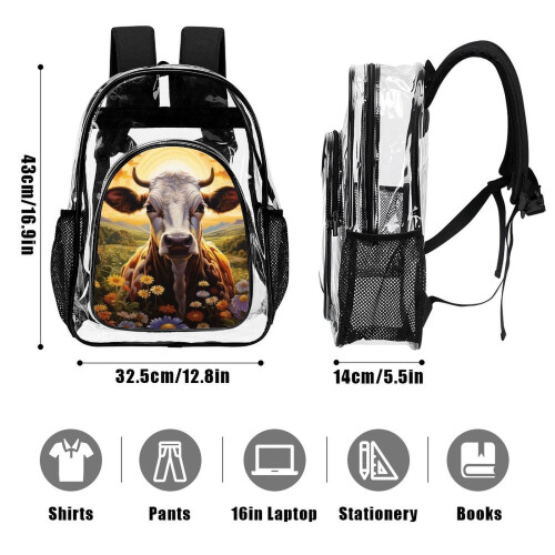 3D Printed Transparent Backpack for Comics & School – Waterproof, Multi-Functional, Back-to-School Gift 2