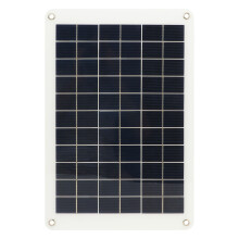 15W Flexible Polycrystalline Solar Panel Charger for Cell Phone & Car Battery